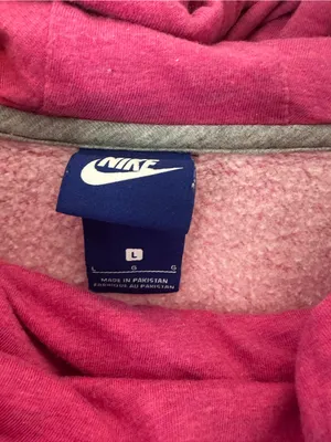 Nike Women's Magenta Funnel Neck Pullover Sweatshirt thumbnail 2