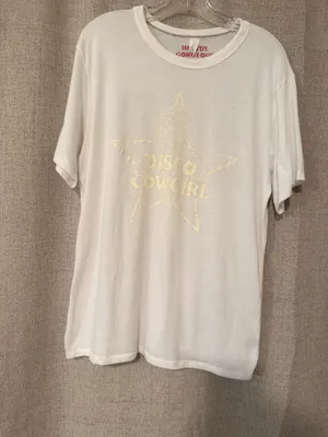 Disco Cowgirl White Cowgirl Tee | L thumbnail 2