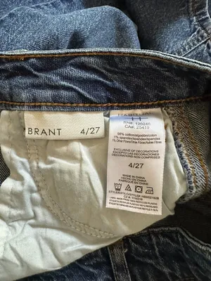 Habitual Brant High Rise Barrel Leg Jeans Women's 4/27 Blue Utility Crop thumbnail 6