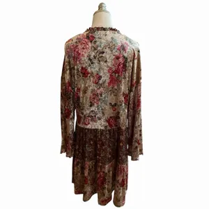 Easel Boho Fairy Velvet Tiered Floral Kimono Jacket Size S Cottage Whimsigoth thumbnail 5