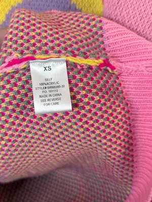 Bailey Rose‎ Retro Floral Knit Sweater Pink Size XS thumbnail 2