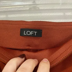 Ann Taylor Loft High Rise‎ Burnt Orange Kick Crop Pants Size 6 Workwear Chic thumbnail 7