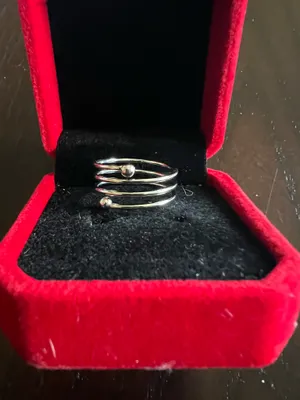 Gorgeous Stainless Steel Silver Ring Size 8 thumbnail 1