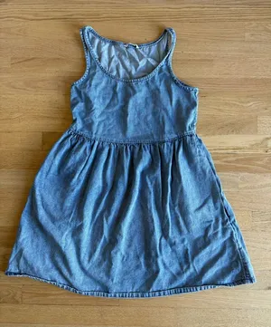 American Eagle Outfitters Light Blue Denim Tank Dress for Girls thumbnail 1