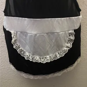 Rampage Intimates Sexy Elegant Maid Cosplay Black & White Lace Lingerie L thumbnail 8