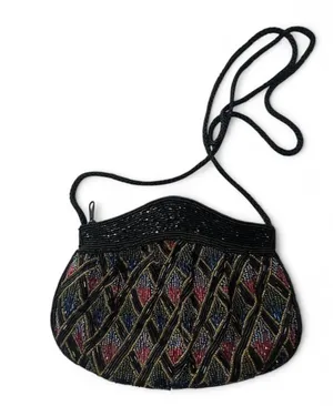 Vintage Beaded Bag Black thumbnail 1