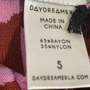 Daydreamer LA Basics Eclipse Wave Pull On Pant Pink and Red NWT Small Black thumbnail 8