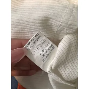 Y2K White Cropped Zip-Up Top XS Faux Fur Trim Long Sleeve Fitted thumbnail 6