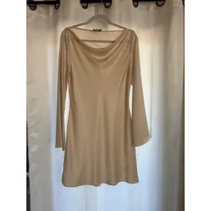 Reformation Pike Satin Dress in Almond Size large Satin Dress thumbnail 4