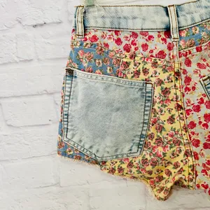 Farm Rio Floral Denim Shorts thumbnail 7