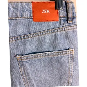 ZARA Light Wash Denim‎ Mini Skirt Distressed Size US Size Small thumbnail 5