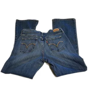 Levi’s 515 Boot Cut Jeans Womens 8 Medium Wash Denim Classic Fit Stretch 29/30 thumbnail 6