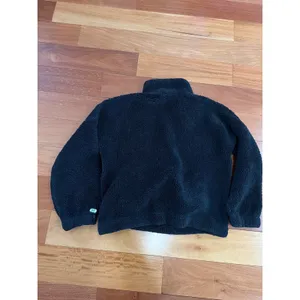 Abercrombie & Fitch Fleece‎ Pullover Womens Black Sherpa Quarter Zip Large thumbnail 7