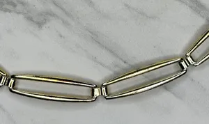 Skinny Silver Gold Chain Link Belt Large XL Two Tone ✨ thumbnail 7