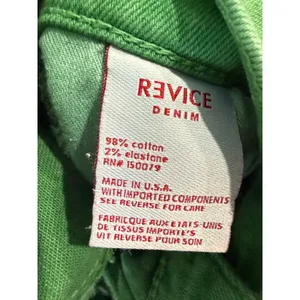 Revice Denim Venus Star Green High Rise Flare Jeans Front‎ Seam Star Back 26 thumbnail 5