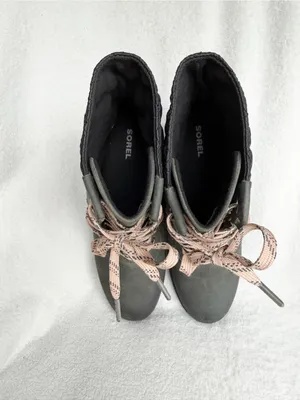 Sorel Womens Size 10.5 Lexie Wedge Felt Boots Camp-Dark Slate thumbnail 11