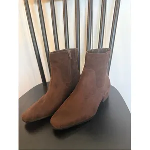 Universal Thread coral brown faux suede bootie size 6 wide thumbnail 4