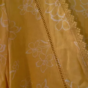 a.n.a Women’s Floral Yellow V-Neck Short Sleeve Blouse thumbnail 5