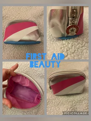 First Aid Beauty travel size cosmetics/skincare bag 6x5 inches thumbnail 2