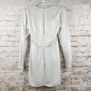 Revolve DUNDAS x Harlow Mini Dress in Metallic Ivory XS *No Brooch* thumbnail 6