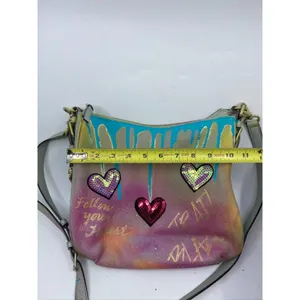KATE Spade Customized Graffiti Blue Purple Yellow thumbnail 6
