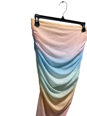 Abercrombie & Fitch The Trevor Project Rainbow Asymmetrical Swim Cover Size MP thumbnail 8