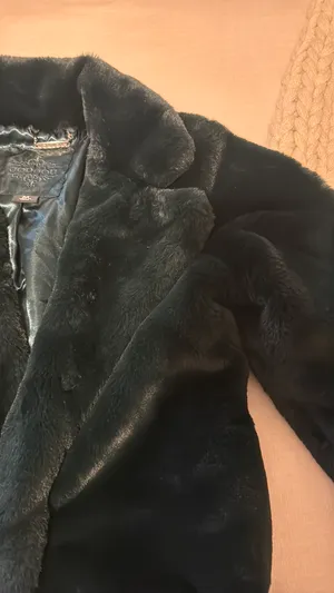 Green fur coat Size M thumbnail 3