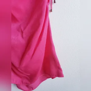 Free People Hattie Silky Tunic Hot Pink thumbnail 4