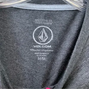 Volcom Modern Fit Logo Gray/Yellow Short Sleeve T-Shirt thumbnail 2