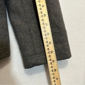 American Eagle Womens Pea Coat Wool Double Breasted Grey Size L thumbnail 7