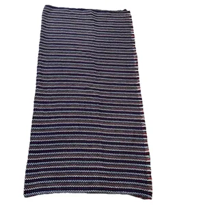 Talbots Fringe‎ Scarf Throw Blanket Red White Blue thumbnail 4