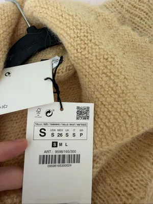 NWT ZARA Special Edition Wool Blend Sweater Size S thumbnail 8