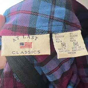 Vtg Y2k 2000s Plaid Mini Skirt Medium Pink Blue 90s Grunge School Girl‎ thumbnail 3