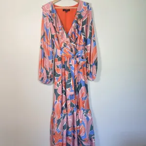 Eloquii Maxi Dress Tropical Vacation Cruise Beach Pool Colorful‎ Size 16 Floral thumbnail 4