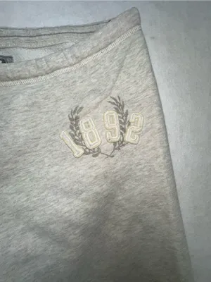 VTG Y2K Abercrombie & Fitch Sweatpants Gray Spellout Back Logo Joggers Large thumbnail 3