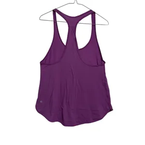 Lululemon Purple Striped Racerback Tank Top‎ Athletic Workout Women 4-6 thumbnail 5
