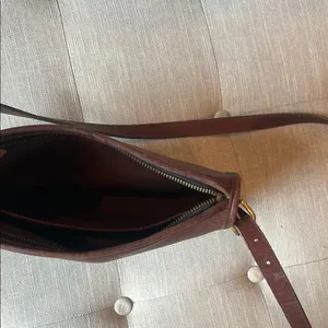VTG 1993 COACH Brown MITCHELL Zip Leather Bag USA 9938 thumbnail 8
