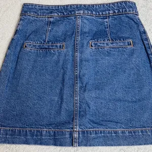 Free People We The Free Mini Skirt Womens 25 Denim Button Front Super High Rise thumbnail 4