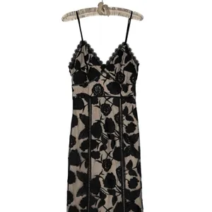 Lulu's Alluring Dream S Black Lace Empire Waist Midi‎ Dress Whimsigoth Y2K thumbnail 4
