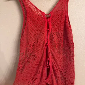 FREE PEOPLE Crochet‎ Back Tie Up Tank thumbnail 5