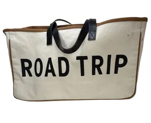 Road Trip Canvas Tote Santa Barbara Design Studios Tan thumbnail 1