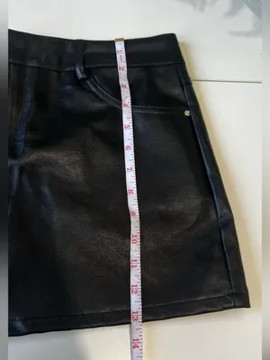 Edikted Black Faux Leather Mini Skirt Size L NWT - Damaged Zipper thumbnail 7