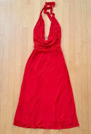 Princess Polly Alejandra cowl neck maxi dress with low back and gold detailing thumbnail 3