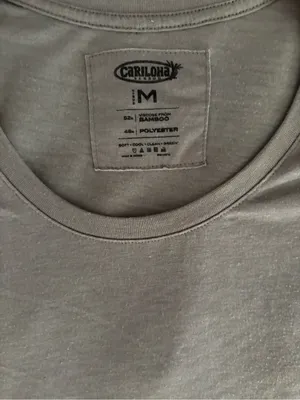 Cariloha Scoop Neck Short Sleeve Tee in Light Gray thumbnail 2
