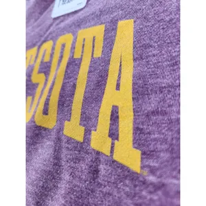 Women's SMALL Pressbox Minnesota Golden Gophers Vintage Wash Pullover Sweatshirt thumbnail 6