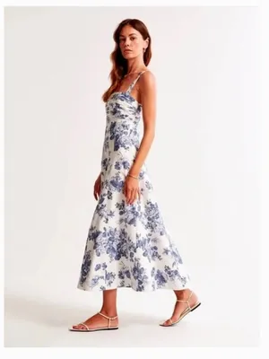 Abercrombie Emerson Midi Dress Floral thumbnail 3