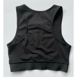Puma‎ Women Size XS Soft Sports Crop Top In Black Sports Bra thumbnail 3