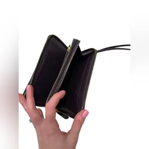 Coach Long Zip Around Wallet Purple Signature Canvas thumbnail 7