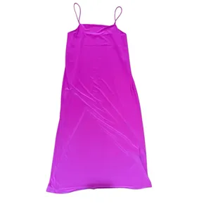 Zara Women’s Bright Pink Midi Fitted Dress Sz‎ M thumbnail 7