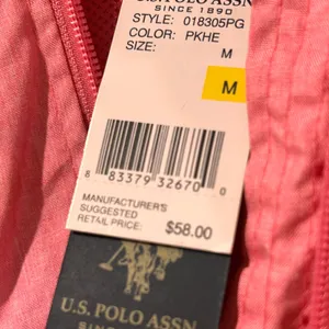 U.S. Polo Assn. Wibdbreaker pink women’s Jacket M-NWT thumbnail 7